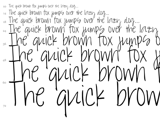 Daisy Charming font waterfall